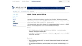 About Liberty Mutual Surety