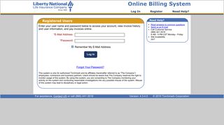 Login - Worksite Billing Online - Liberty National
