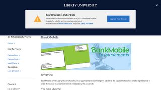 BankMobile Official Page | ID & Campus Services | Liberty University