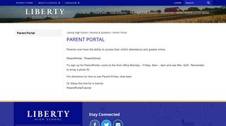 Parent Portal - Liberty High School