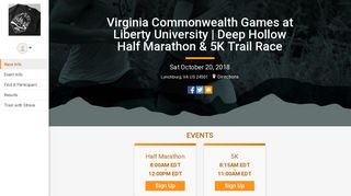 Virginia Commonwealth Games at Liberty University | Deep Hollow ...