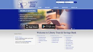 Welcome to Liberty Trust & Savings Bank