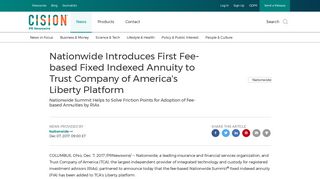 Nationwide Introduces First Fee-based Fixed Indexed Annuity to Trust ...
