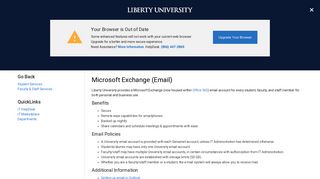 IT Services - E-Mail - Liberty University
