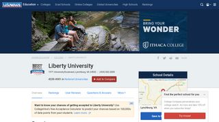 Liberty University - Profile, Rankings and Data | US News Best Colleges