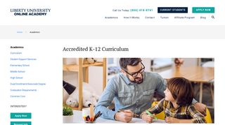 Academics | Liberty University Online Academy