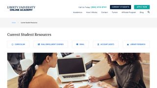 Current Student Resources | Liberty University Online Academy