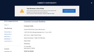 BankMobile Current Account Holders | ID ... - Liberty University