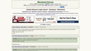 Liberty Reserve Login Issue! - Business - Nigeria - Nairaland Forum