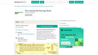 The Libertyville Savings Bank - 5 Locations, Hours, Phone Numbers …
