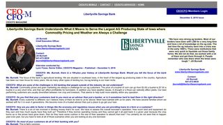 Iowa Banks, Libertyville Savings Bank - CEOCFO Magazine