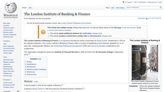 The London Institute of Banking & Finance - Wikipedia