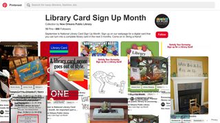 16 Best Library Card Sign Up Month images | Library card, Library ...