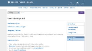 Get a Library Card | Denver Public Library