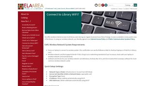 Connect to Library WIFI? | Ela Area Public Library