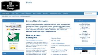 Library2Go Information — Plone