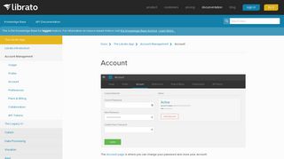 Account — Librato Knowledge Base