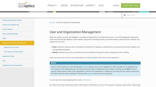 User and Organization Management — AppOptics Knowledge Base