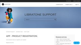 App - Product Registration. – Libratone Support