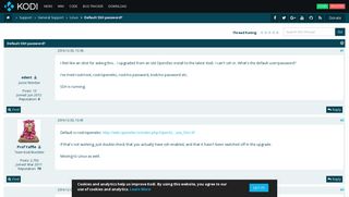 Default SSH password? - Kodi Community Forum