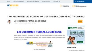 LIC portal of customer login is not working Archives - LIC Helpline Blog