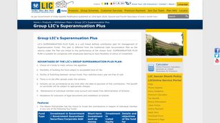 Life Insurance Corporation of India - Group LIC's Superannuation Plus