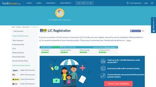 LIC Registration – Step by Step Login Process - BankBazaar