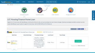 LIC Housing Finance: Apply LIC HFL Home Loan Online @ 8.95 ...