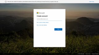 Create account - Microsoft account - Outlook.com
