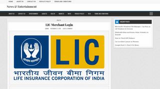 LIC Merchant Login - News & Entertainment - CNBC Awaaz