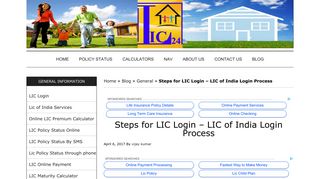 LIC Login Portal for New Users | Customer Login | Agent Login - lic24