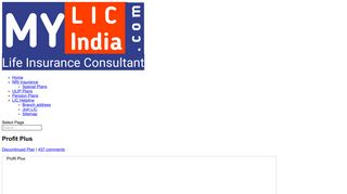 Profit Plus | My LIC India