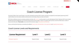 Coach License Program - NICA