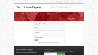 Login - Tech License Express
