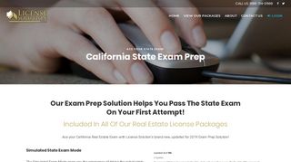 California State Exam Prep - California Real Estate ... - License Solution