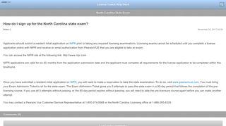 How do I sign up for the North Carolina state exam? – License Coach ...