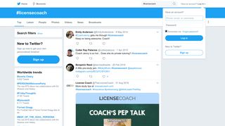 #licensecoach hashtag on Twitter