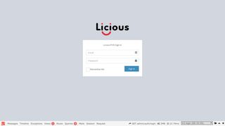 Licious POS | Log in