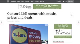 Concord Lidl opens with music, prizes and deals | News ...