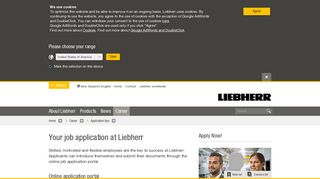 Your job application at Liebherr - Liebherr
