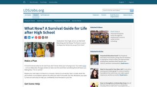 What Now? A Survival Guide for Life after High School - LDSjobs.org