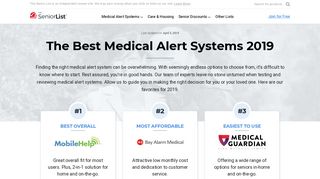 List of the Best Medical Alert Systems of 2019 (Top Rated Only)