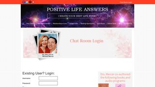 Chat Room Login - Positive Life AnswersPositive Life Answers