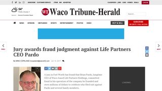 Jury awards fraud judgment against Life Partners CEO Pardo ...