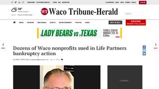 Dozens of Waco nonprofits sued in Life Partners bankruptcy action ...