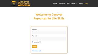 Login - Conover Resources for Life Skills