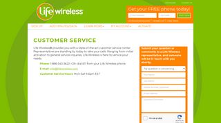 Contact Us - Life Wireless Free Lifeline Phone, Free Government ...