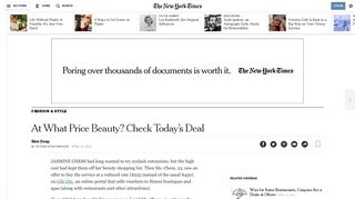 Beauty Deals Multiply on Discount Sites - The New York Times