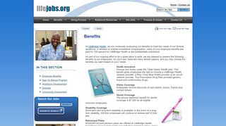Benefits - Baltimore, MD Healthcare Careers - LifeJobs