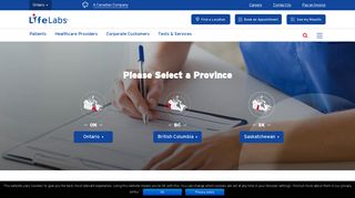 Select a Province – LifeLabs
